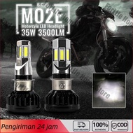 Super Bright 35 Watt H4 H6 6-Sided Motorcycle LED Headlight WHITE