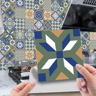 ET154-ET162 Laminated mosaic tile stickers, vintage pattern tile stickers, decorative self-adhesive 