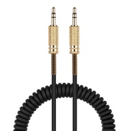 OFC Replacement Spring Coiled Aux 3.5mm Cable Extension Cord For JBL Charge 4 Authentics 200 300 500