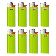 Bic Japan Bic Lighter J25 Mini Disposable Flint Yellow Green 8 Pack J25E-YGR8P