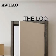 [AWHAO] Funny The Loo Sign,Metal Sign,Home Bathroom Wall Decor,Door Frame Decor 8.7 X 1.6 Inch Metal