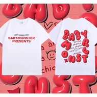 Babymonster New Pure Cotton T-Shirt Kpop BABYMONSTER T-shirt RUKA PHARITA ASA AHYEON short sleeve to