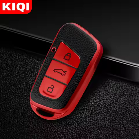 For Chery EQ1 Little Ant New Energy QQ Ice Cream Key Case 3 Buttons Car TPU Fob Key Cover Bag Shell 