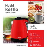 🔥 ONLINE EXCLUSIVE 🔥 NUSHI NEK-1712 ELECTRIC KETTLE WITH HIGH QUALITY [ 1 YEAR OFFICIAL WARRANTY ]