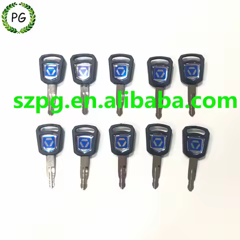 10PCS Ignition Key For XCMG Excavator XE75DA XE60D XE215 XE200 Ignition Switch Door Lock