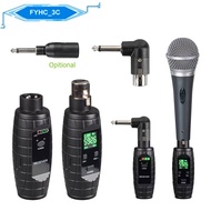 UHF Wireless Microphone System XLR Mic Converter Adapter Wireless Transmitter &amp; Receiver For Condenser Dynamic Mic