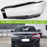 For BMW 5 Series G30 G38 2021 2022 2023 Headlights Cover Lamps Shell Lens Transparent Lampshade Acce