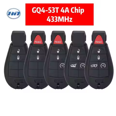 Heynes GQ4-53T 433MHz 4AChip Remote Key Fob Fobik for Jeep Cherokee Sports KL 2014 2015 2015 2017 20