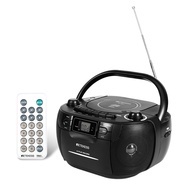 Retekess TR630 TR621 เครื่องเล่นซีดีพกพาและเครื่องบันทึกเทป วิทยุ AM FM แบบบูมบ็อกซ์ ฟังก์ชัน BBS เล