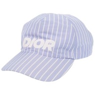 克莉絲汀‧迪奧 (Christian Dior) 條紋藍色棒球帽，成色極佳，貨號 483C900AB067，0523 [二手]。Christian Dior 克里斯汀·迪奧)男士款。