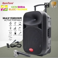Paket speaker aktif baretone 15 mhwr 15 inch Bluetooth original