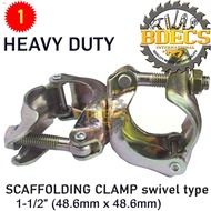 The NewNew Arrivals♀□Scaffolding Clamp Swivel Type 1-1/2 (48.6mm x 48.6mm) heavy Duty 1set BDECS