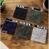 MR BOXER PLAIN ( 2 PCS ) UNDERWEAR SELUAR DALAM LELAKI COTTON M-4XL PLUS SIZE | PLAIN BOXER MURAH bo