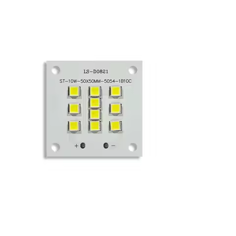 High Power LED Light Board 10W White Warm White DC30V SMD COB 5054 Chips 50x50mm PCB Lamp Beads Boar