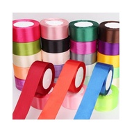 25 Yards Satin Ribbon 4 cm Imported Satin Ribbon/ 4 cm Wide 25 yards Long Colorful - DY25