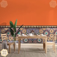 [48H Shipping] Moroccan ethnic style wallpaper vintage3d Decorative wallpaper for the living room, b
