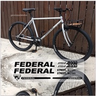 Federal UV Transparent Bicycle Sticker