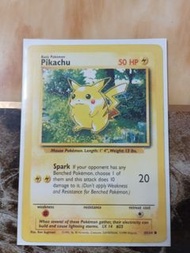 寶可夢 皮卡丘  比卡超卡牌 Pikachu 1999年初代版