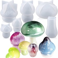 Set 5-Piece Set DIY Mold Home Silicone Craft Jewelry Decoration Mushroom Craft Resin FX1F