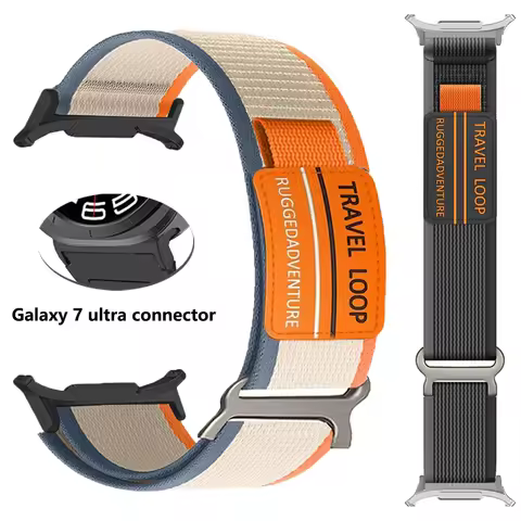 Weave Nylon Loop Band For Samsung Watch Ultra LTE 47mm Sport Bracelet Wristband For Samsung Galaxy W