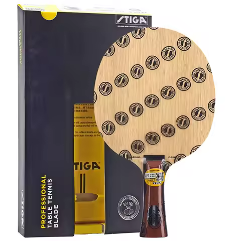 Genuine STIGA Allround Classic Table Tennis Blade 5 Ply Pure Wood Lightweight Ping Pong Blade with G