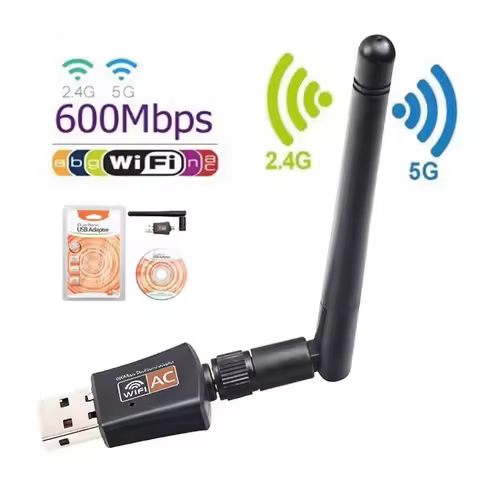 Dual Band Mini USB WiFi Adapter 150/600Mbps 2.4GHz/5GHz 802.11ac Wireless Network Card Dongle for Wi