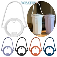 WISATHY 2Pcs Water Bottle Handle, Silicone Keep Drinks Hot Cold Insulated Tumblers, Dia 85 to 100mm 