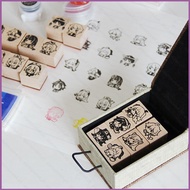 Genshin Impact Seal Stamp Hand Account Anime Xiao Venti Hutao Cute Stamps Stationery Collection Gift