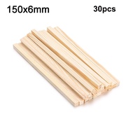 【sought-after】 10/30pcs 150mm Square Wooden Rods Pine Square Wooden Rods Sticks Premium Durable Wood