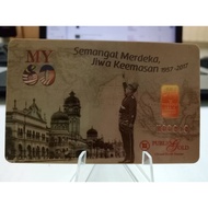 Gold bar 1g emas 999 edisi Merdeka tahun 2017