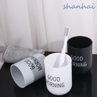 SHANHAI Good Morning Cup Toothbrush Holder for Juice Milk Reusable Nordic Style Cup Travel for Bever