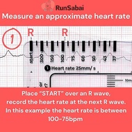 RunSabai ECG 7 Step Ruler, ECG Ruler Plastic Ruler Measuring Tool, ECG 7 Step Ruler For ECG/EKG Inte