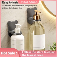 VITAL STORE Durable Wall Hanger Bathroom Kitchen Clip Soap Bottle Holder Shampoo Holder Shower Gel Hanger Detergent Bottle Shelf