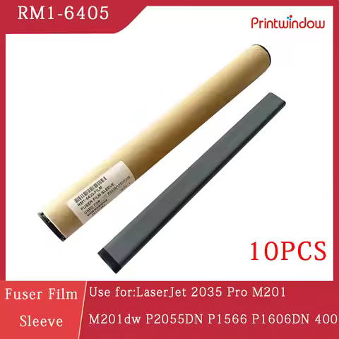 10PCS RM1-6405 P2035DN Compatible Fuser Film Sleeve Replacement for HP LaserJet 2035 Pro M201 M201dw