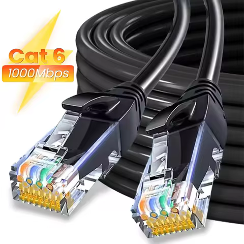 Cat6 Ethernet Cable Round LAN Internet Network Cord for Router Switch Laptop PC Computer Replacement