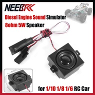 RC Diesel Engine Sound Module Simulator 3.6-8V Variable Frequency 8ohm 5W Speaker for 1/10 1/8 1/6 C