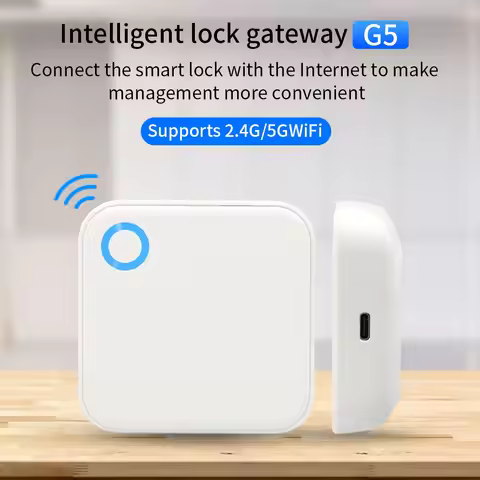 2.4G+5G TTLOCK WIFI Gateway G5 Bluetooth Mesh Door Lock Gateway G5 for TTHotel TTLOCK APP Hotel Smar