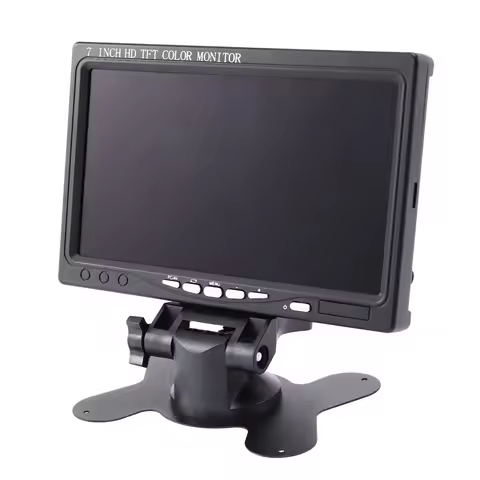 M67K-7 Inch Portable Monitor 1024X600 Display -Compatible/VGA/AV Photography Monitor EU Plug