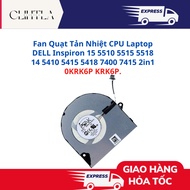 DELL Inspiron 15 5510 5515 5518 14 5410 5415 5418 7400 7415 2in1 CPU Cooler Fan 0KRK6P KRK6P