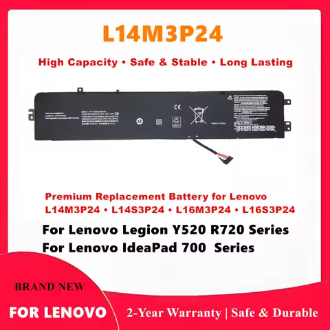 11.1V 45Wh Laptop Battery For Lenovo L14M3P24 5B10H41181 5B10H41180 L14S3P24 5B10H52788 5B10M95762 L