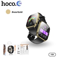 สมาร์ทวอทช์สปอร์ต เวอร์ชั่นโทร BT5.2 ถ่ายภาพได้ 200mAh 128MB กันน้ำ IP67 รองรับ 22 ภาษา HOCO Y28