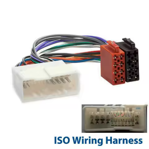 Car Radio ISO Adapter Cable Plug Harness Connector 24pin for Hyundai Accent Azera Elantra Sonata Tuc
