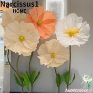 NARCISSUS Simulate Giant Flower, Simulated 60cm Large Artificial Flower,  giant Paper Fake Flower He