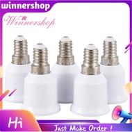 5 pcs E14, E27 Adapter Base  LED Light Bulb Bulb Socket Converter, White
