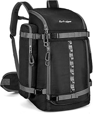 65L Ski Boot Bag,Large Duffle Travel Bag,1680D Nylon Waterproof Padded Ski Boot Bag Backpack For Wom
