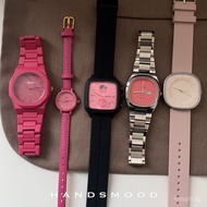 handsmood  Niche Design Sweet Cool High-End Pink Series Exquisite Fashion Versatile Women's Quartz W