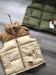 外國預訂 2色選 the north face nuptse 1996 拼色羽絨外套背心