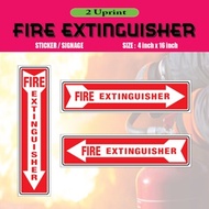 Fire Extinguisher Sticker Sign 5pcs Waterproof Fire Extinguisher Signage Fire Extinguisher Sign