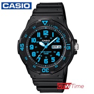 Casio Standard นาฬิกาข้อมือผู้ชาย สายเรซิ่น รุ่น MRW-200H-2BVDF - สีดำ/น้ำเงิน