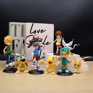 Set Rajah Model Anime Yagami Taichi Agumon Gabumon Desktop Hiasan Hiasan Patung